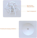 Floating Jellyfish Light Lamp - Voice Control RGB Gradient Moving Tentacles Flying Jelly Fish Bedside Table Lamp - Rechargeable Touch Sensor Hanging LED Dancing Jellyfish Night Lamps for Kids Adults