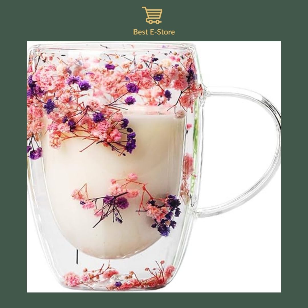 🌼 Fusion Florale: Coupes Verre Double Paroi