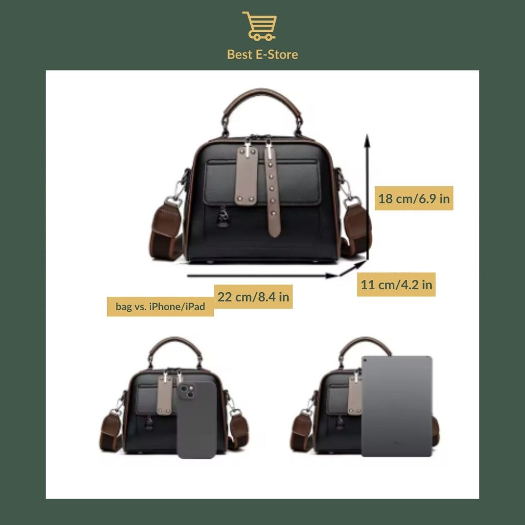 👜 Elegant Leather Shoulder Bag:  Stylish & Spacious ✨