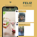 🌼Floral Fusion: Vasos Vidrio Doble Pared