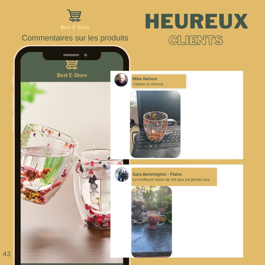 🌼 Fusion Florale: Coupes Verre Double Paroi