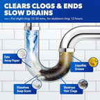 Pipeline Dredging Agent, Powerful Quick Cleaning Drain Toilet Cleaner Tool, Unclog Toilet Clog And Kitchen Sink Pipe Unblocker Powder