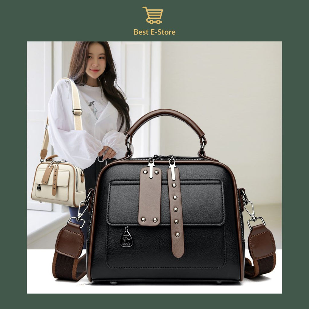 👜 Elegante leren schoudertas: Stijlvol en ruim ✨