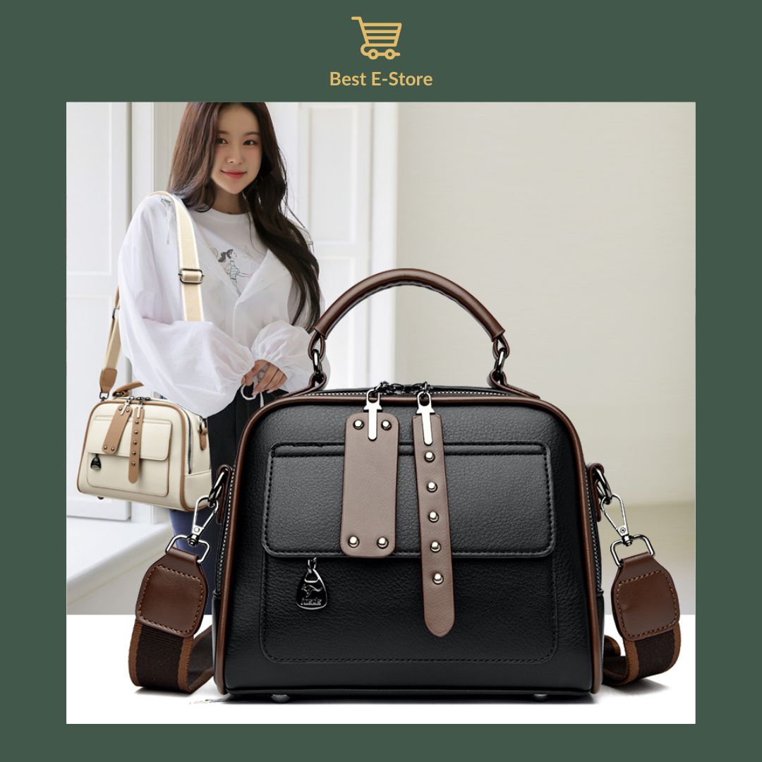 👜 Elegante leren schoudertas: Stijlvol en ruim ✨