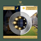Nuove luci solari impermeabili da giardino