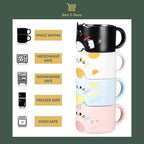 🎁 Perfect Cat Lover’s Gift: Stackable Mugs for Home & Office 🐈☕
