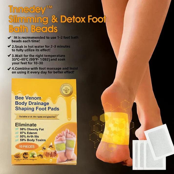 Bee Venom Lymphatic Drainage & Slimming Foot Patches 🌿👣