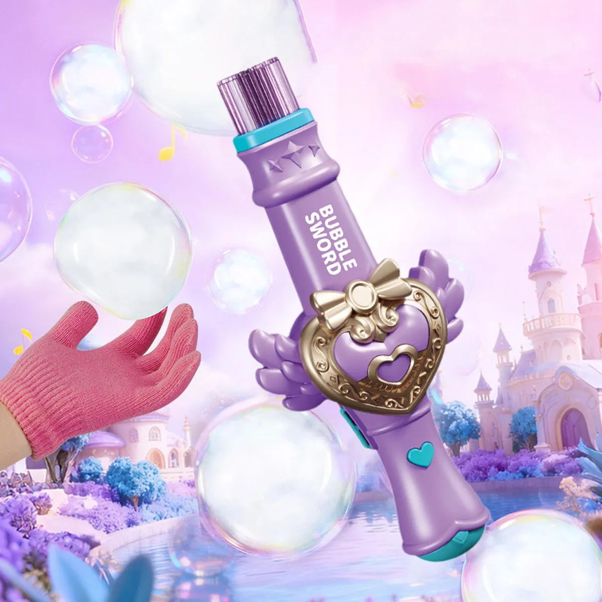 Electric Princess Wand Colorful Smoke Bubble Stick