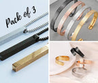 Big Offer! 🕌 Pack of 3 Islamic Jewelry – Ayat ul Kursi Bracelet, Bar Necklace & Ring ✨ Gift Set for Him & Her