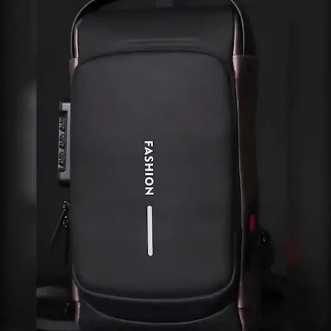 New Carbon Fiber Streamline Anti-Theft Sling Bag