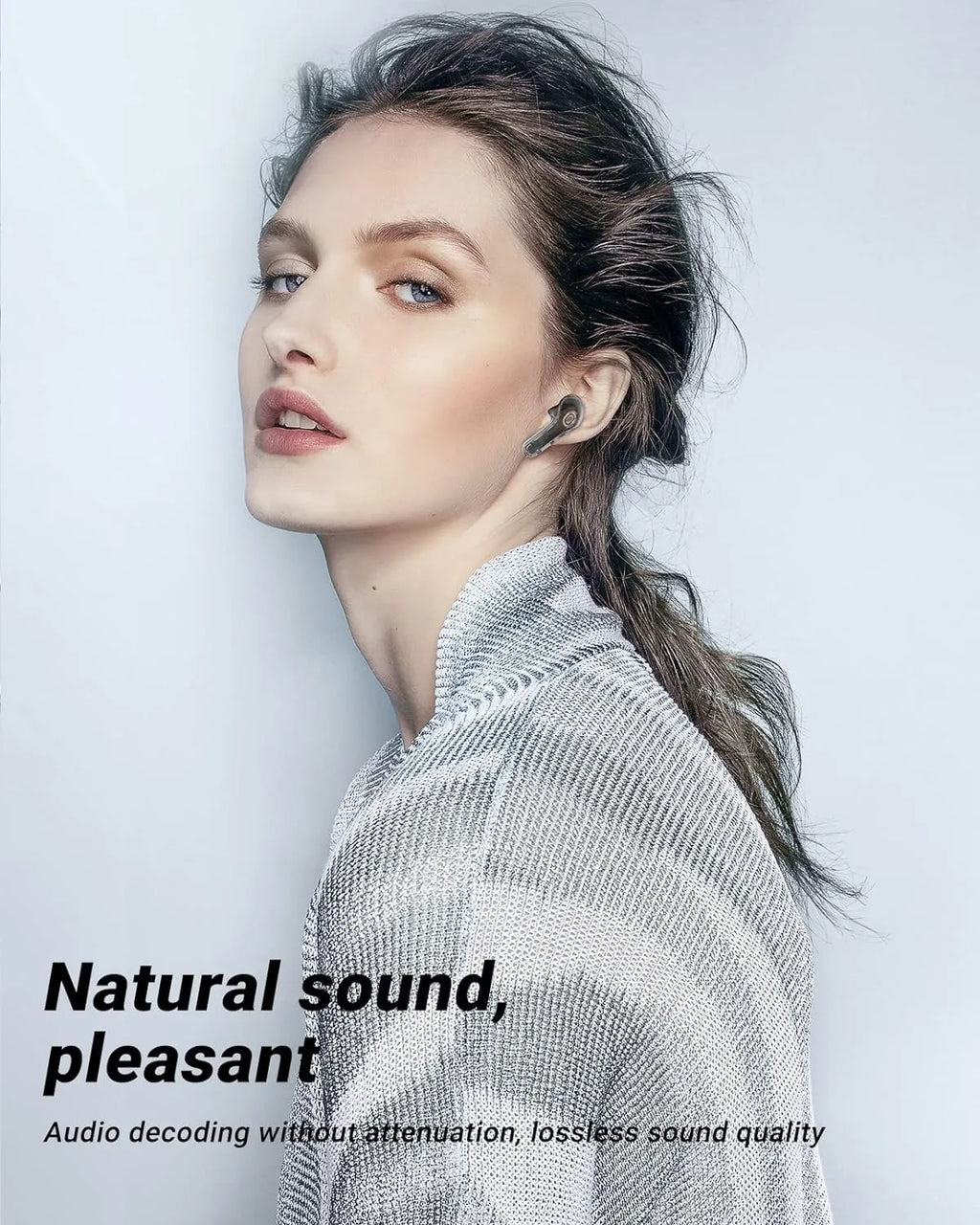 T8 Crystal Wireless Earphones - Transparent