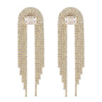 Women's Fashion Temperament Long Fringe Earrings
